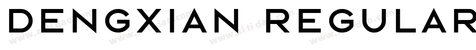 dengxian regular字体转换